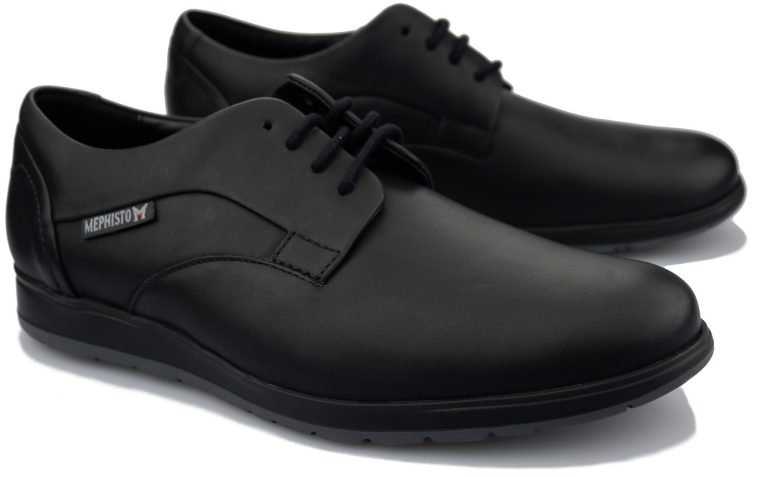 Mephisto VALERIO POLO Heren Veterschoen - Zwart Leer